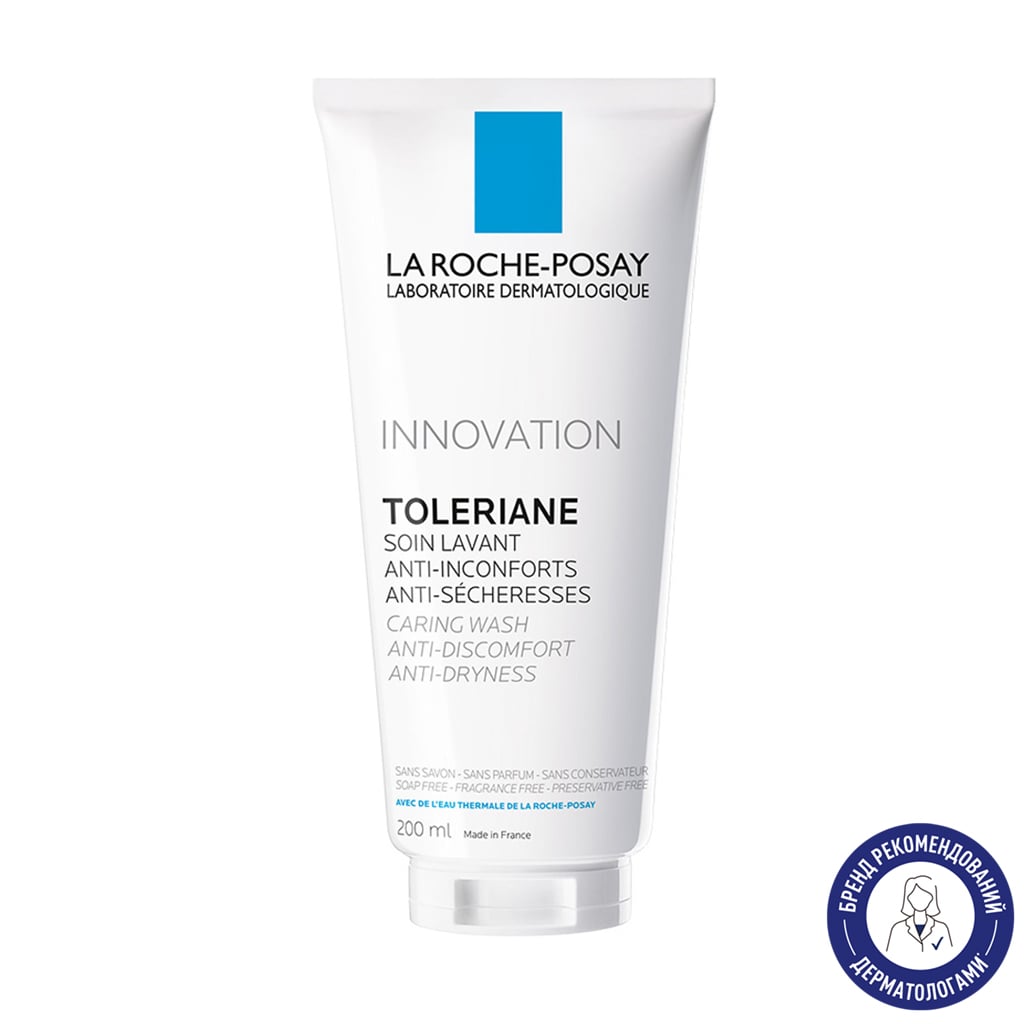 Очищувальний крем-гель для обличчя La Roche-Posay Toleriane Anti-Inconforts для чутливої шкіри, 200 мл